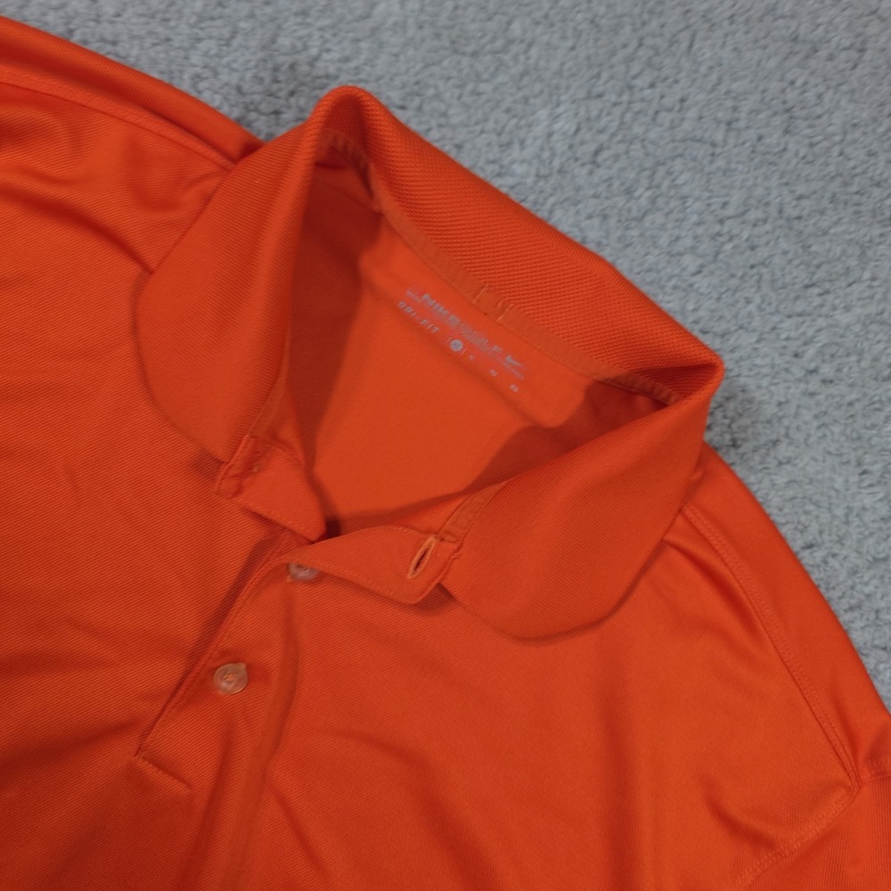 Nike Golf Dri Fit Polo Shirt Short Men's‎ XL Orange